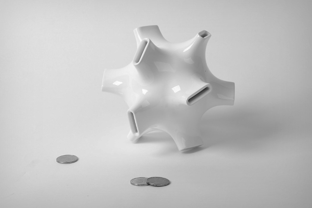 Sea urchin，cad，Coin-bank，Tentacle，white，Cash bank，Piggy bank，Home Furnishing，Hi Ng，