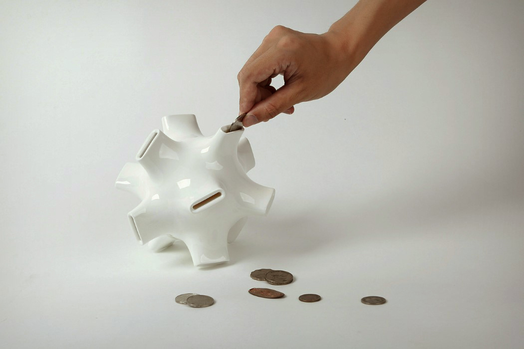 Sea urchin，cad，Coin-bank，Tentacle，white，Cash bank，Piggy bank，Home Furnishing，Hi Ng，