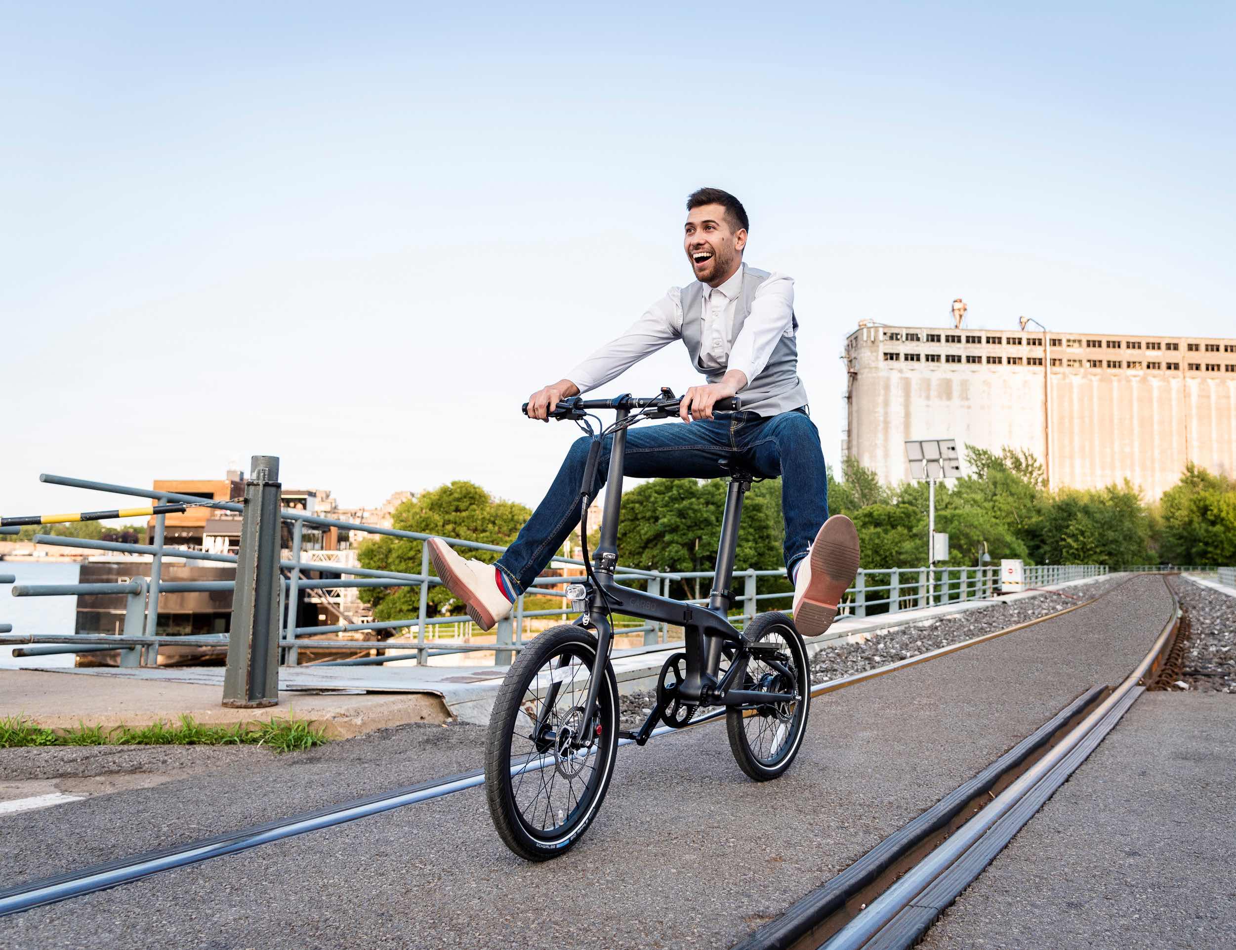 Ultralight，intelligence，Electric，Folding bicycle，CARBO，