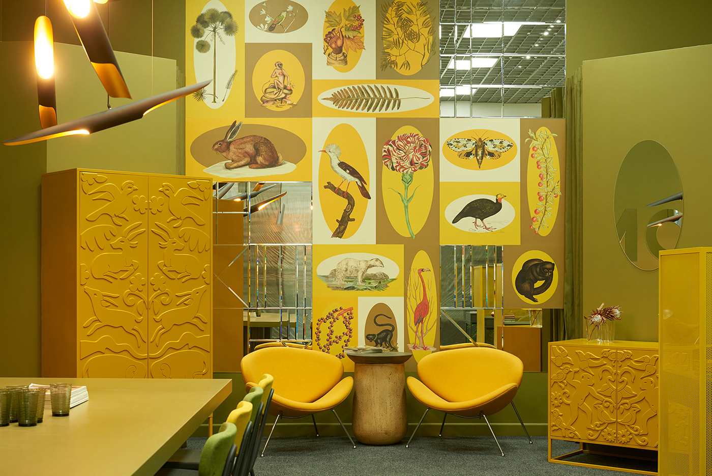 industrial design，yellow，Administrative Area，Interior design，