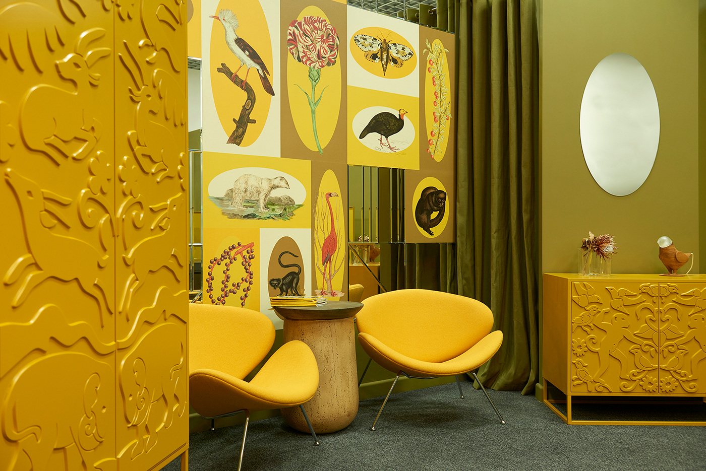 industrial design，yellow，Administrative Area，Interior design，