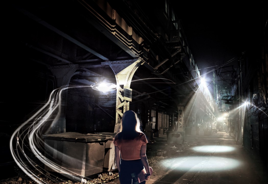 street lamp，UAV light，industrial design，product design，