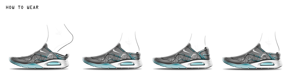 Nike，conceptual design，Air cushion shoes，nike，