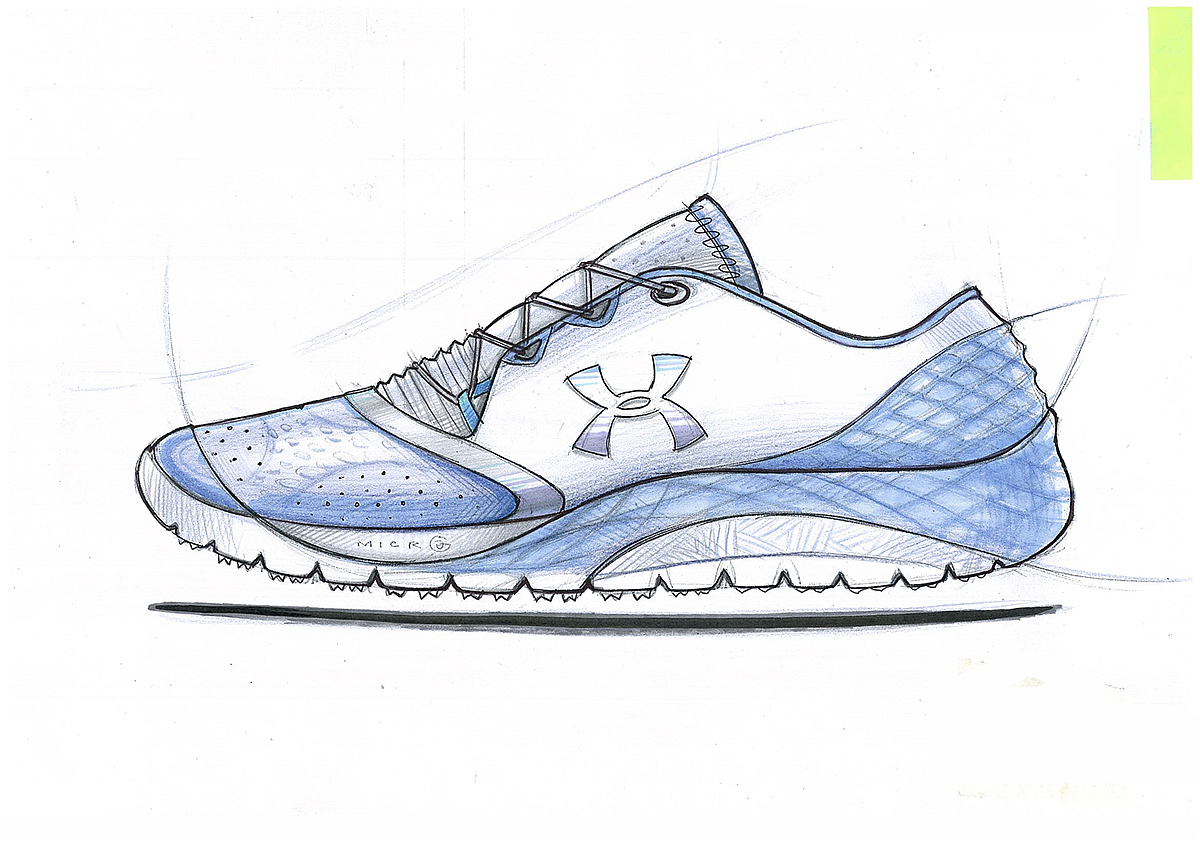 product design，sketch，Hand drawn，sneakers，