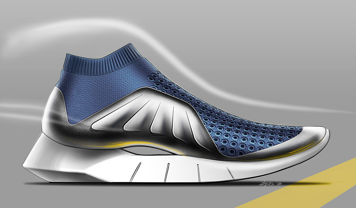 Running shoes，sneakers，conceptual design，HeatFoil Term，