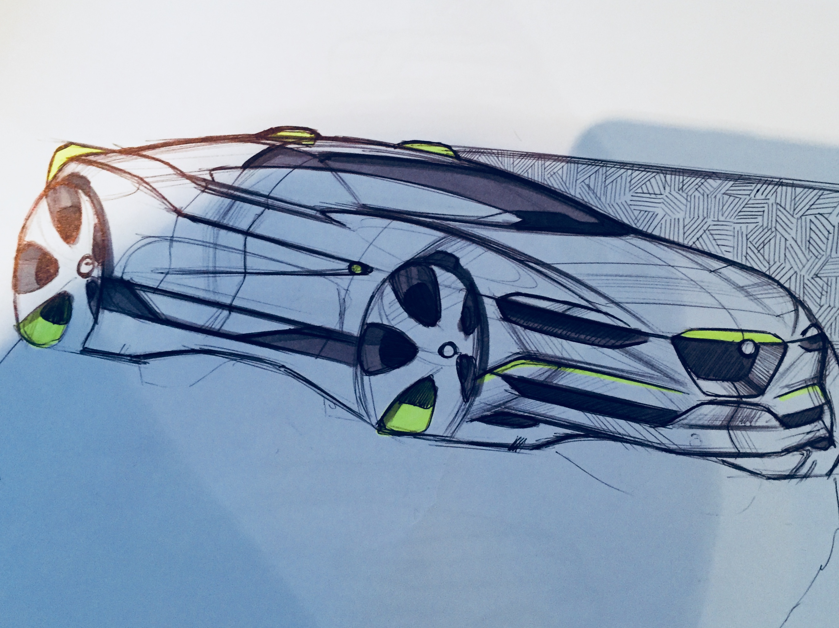 Sports car，automobile，Hand drawn，manuscript，