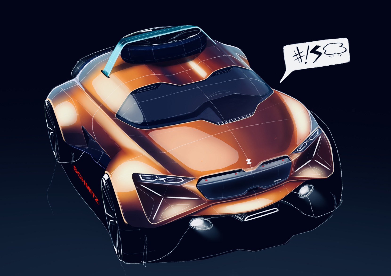 Sports car，automobile，Hand drawn，manuscript，