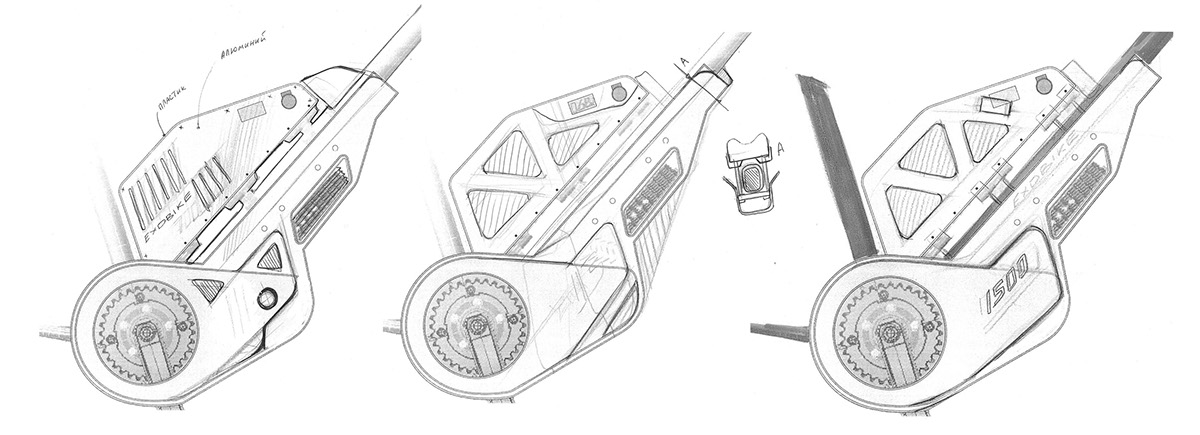 industrial design，vehicle，Electric bicycle accessories，Electric Bike，