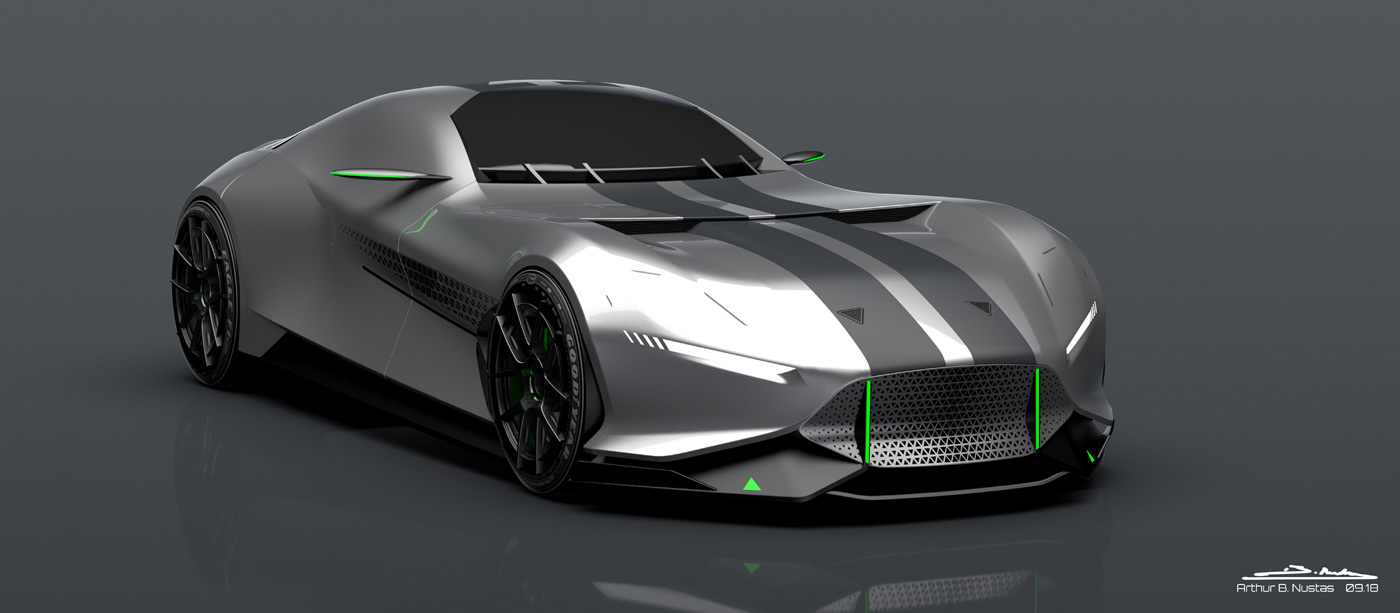 Hand drawn，sketch，automobile，Chevrolet，Cobra Daytona，