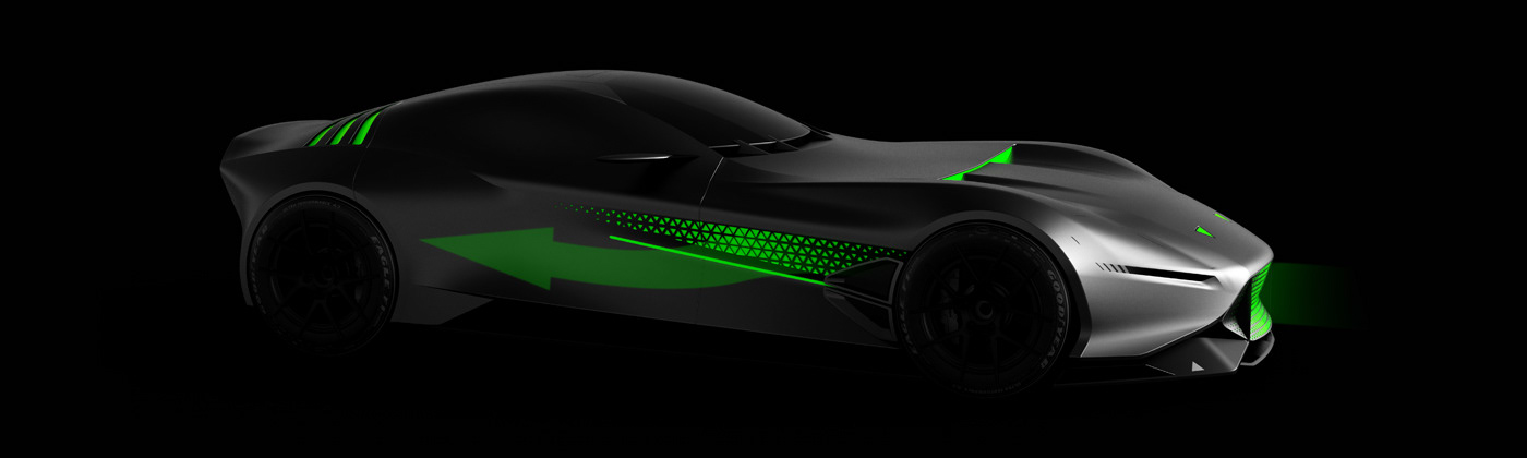 Hand drawn，sketch，automobile，Chevrolet，Cobra Daytona，