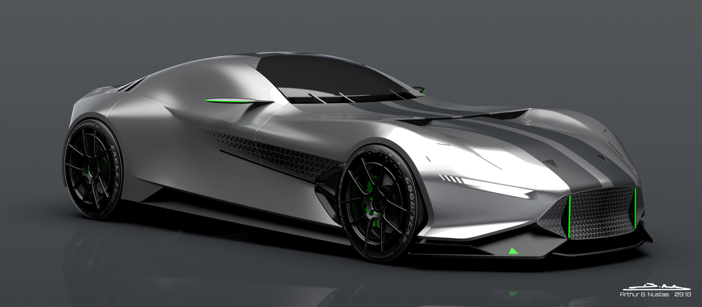 Hand drawn，sketch，automobile，Chevrolet，Cobra Daytona，