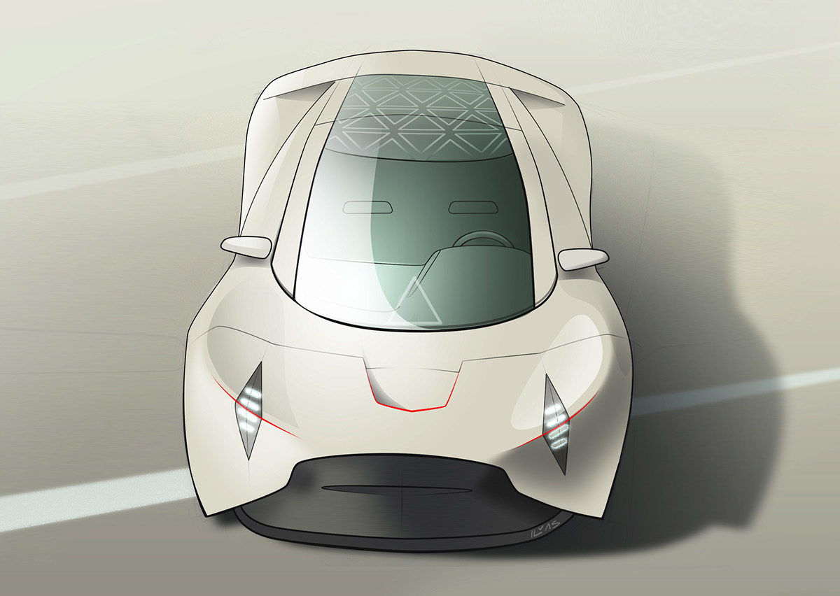 Hand drawn，draft，Ilyasdarakchiev，automobile，Design，