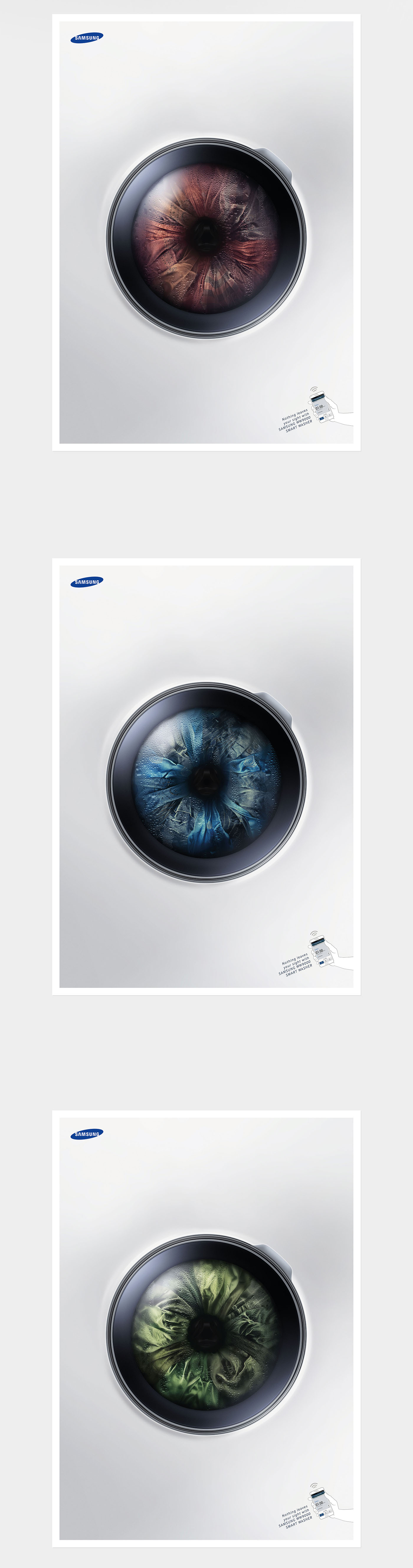Print advertising，Washing machine，samsung，graphic design ，Art guidance，Revision，