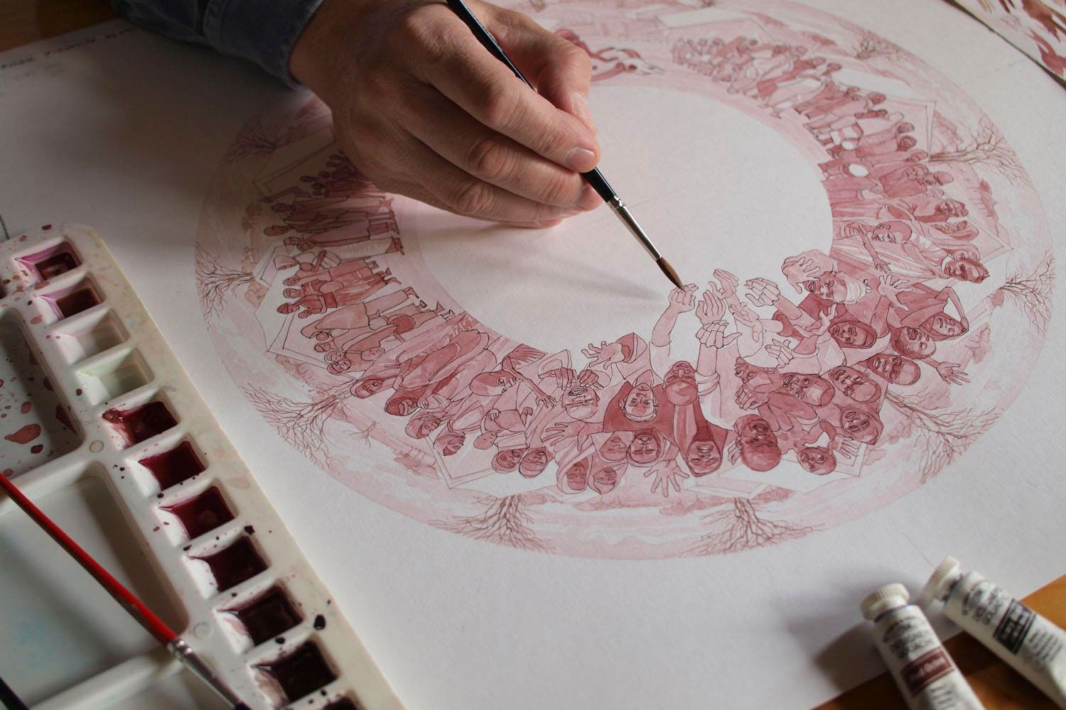 Hunger plate，advertisement，Art guidance，Illustration，