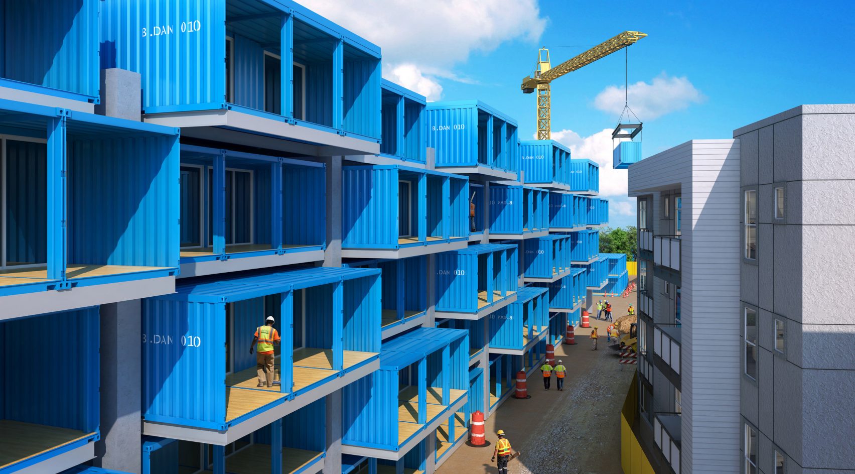 Architectural design，Reconstruction of parking lot，Apartment building，