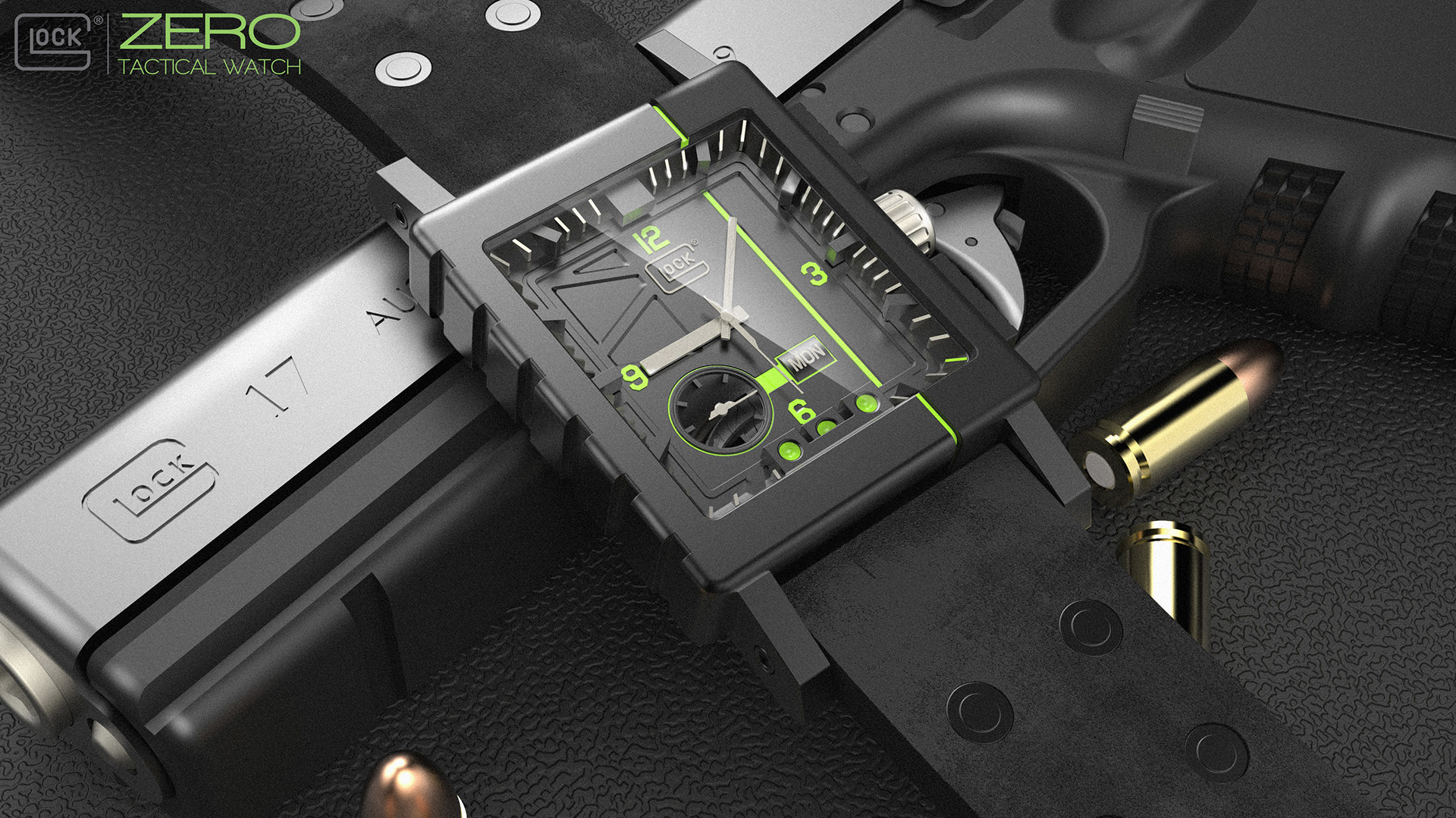 product design，Watch design，Glock Zero，