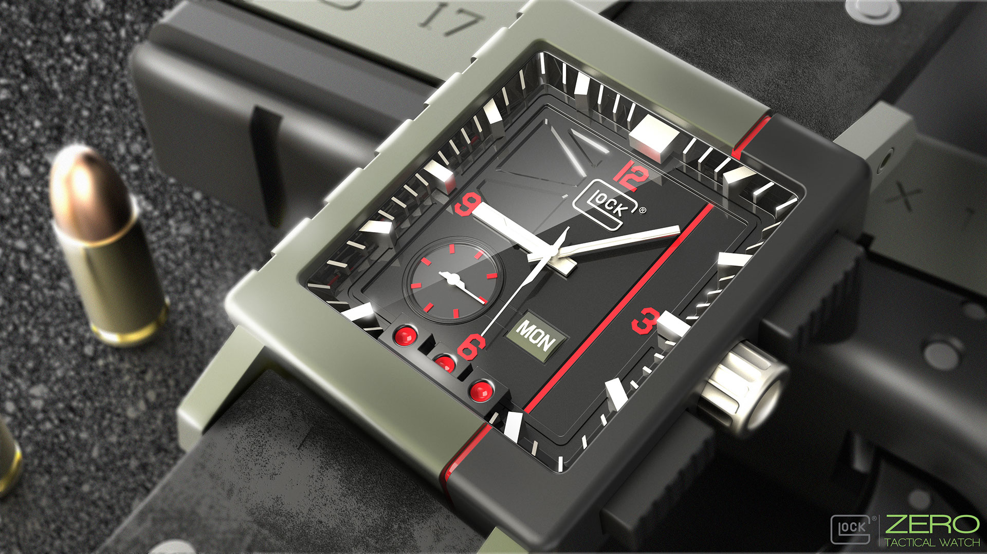product design，Watch design，Glock Zero，