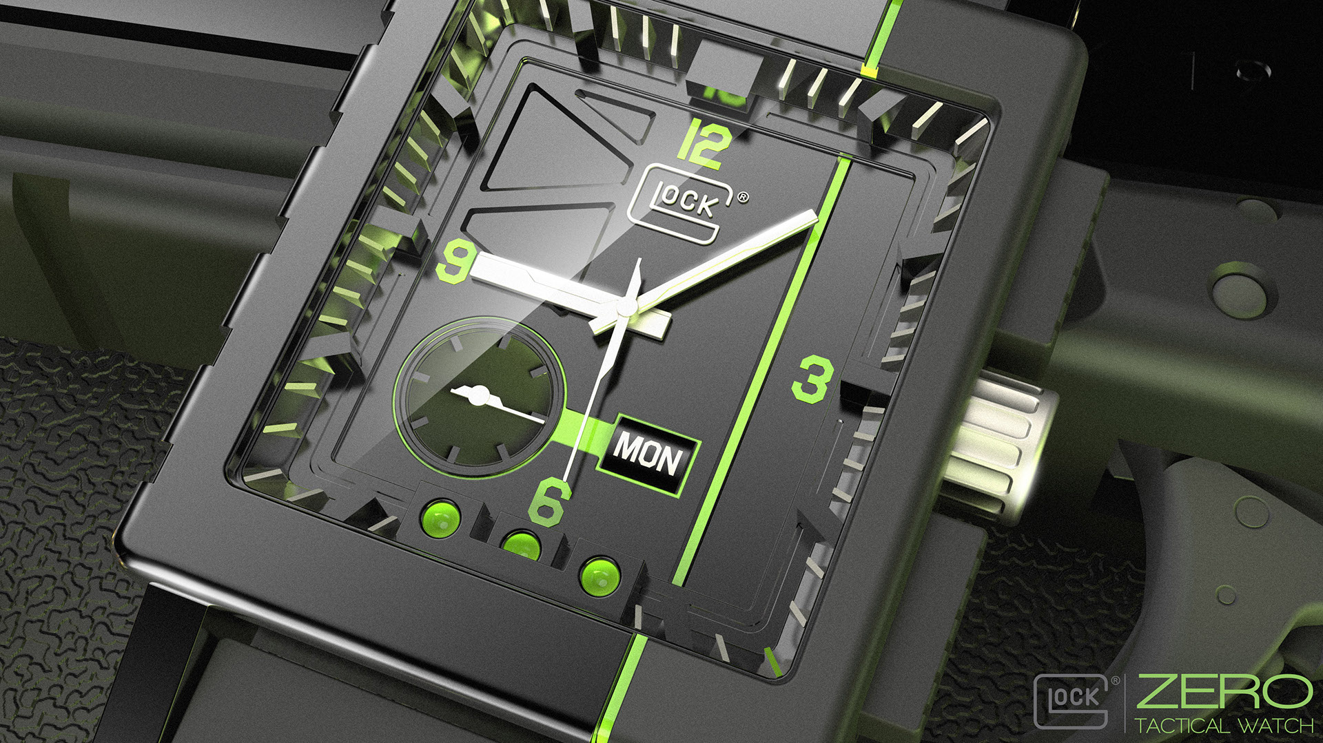 product design，Watch design，Glock Zero，