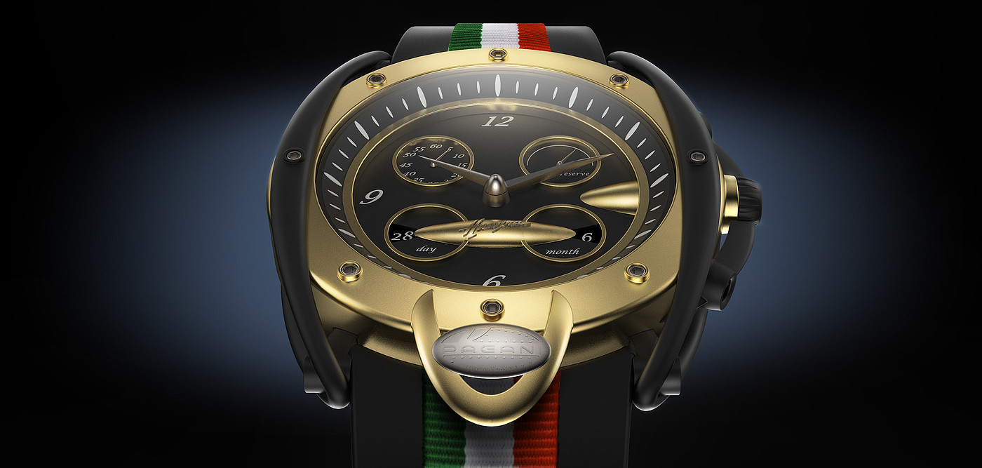 pagani ，Wrist watch，Rhinoceros 5.0，keyshot，