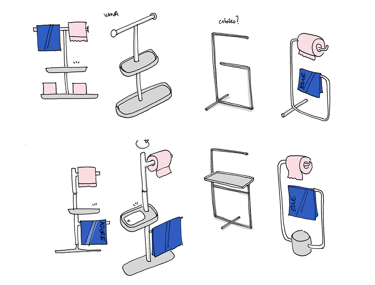 Metal，Magazine rack，Toilet paper holder，VALETTO，Bracket，bathroom，