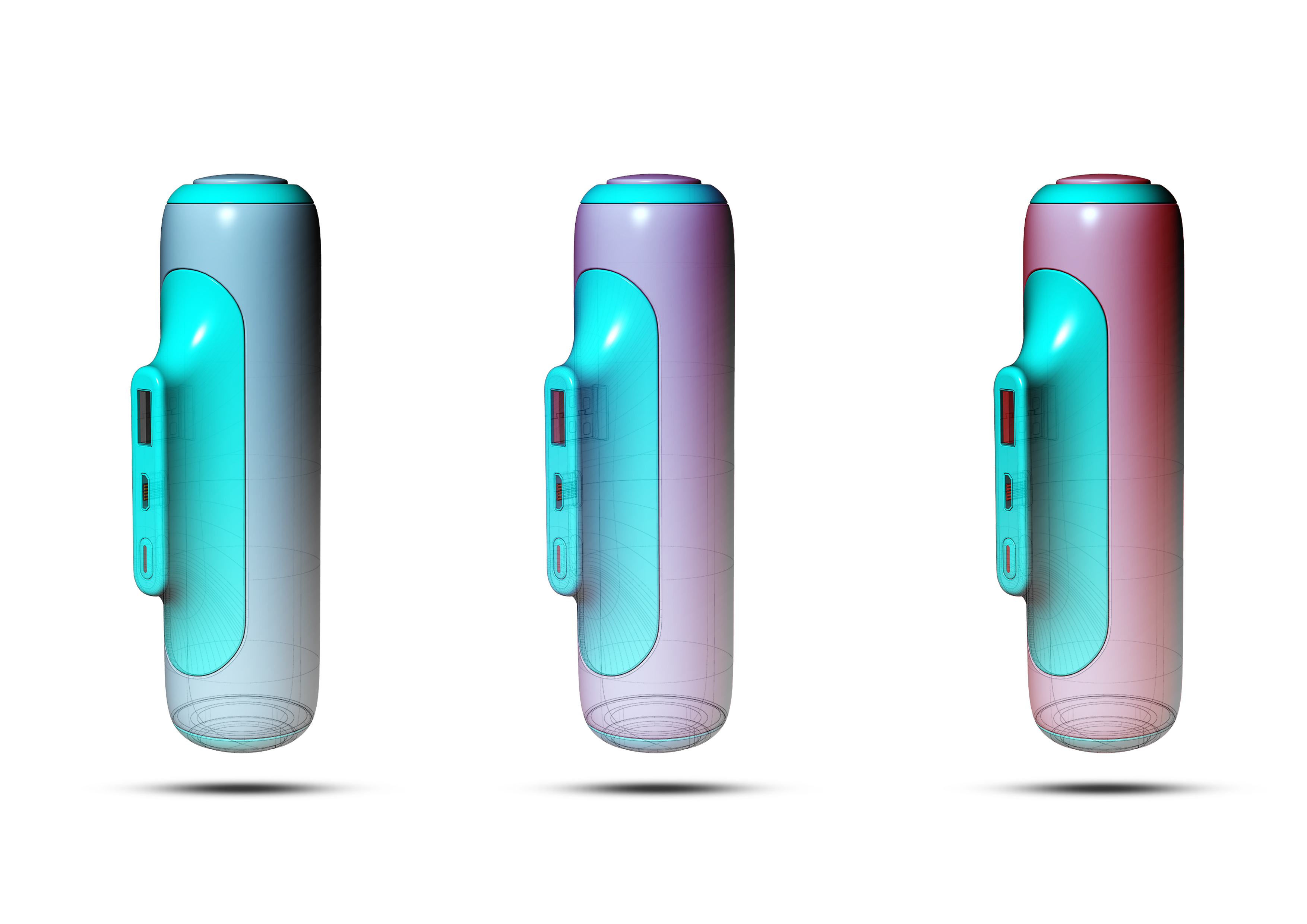 Portable power bank with flashlight，