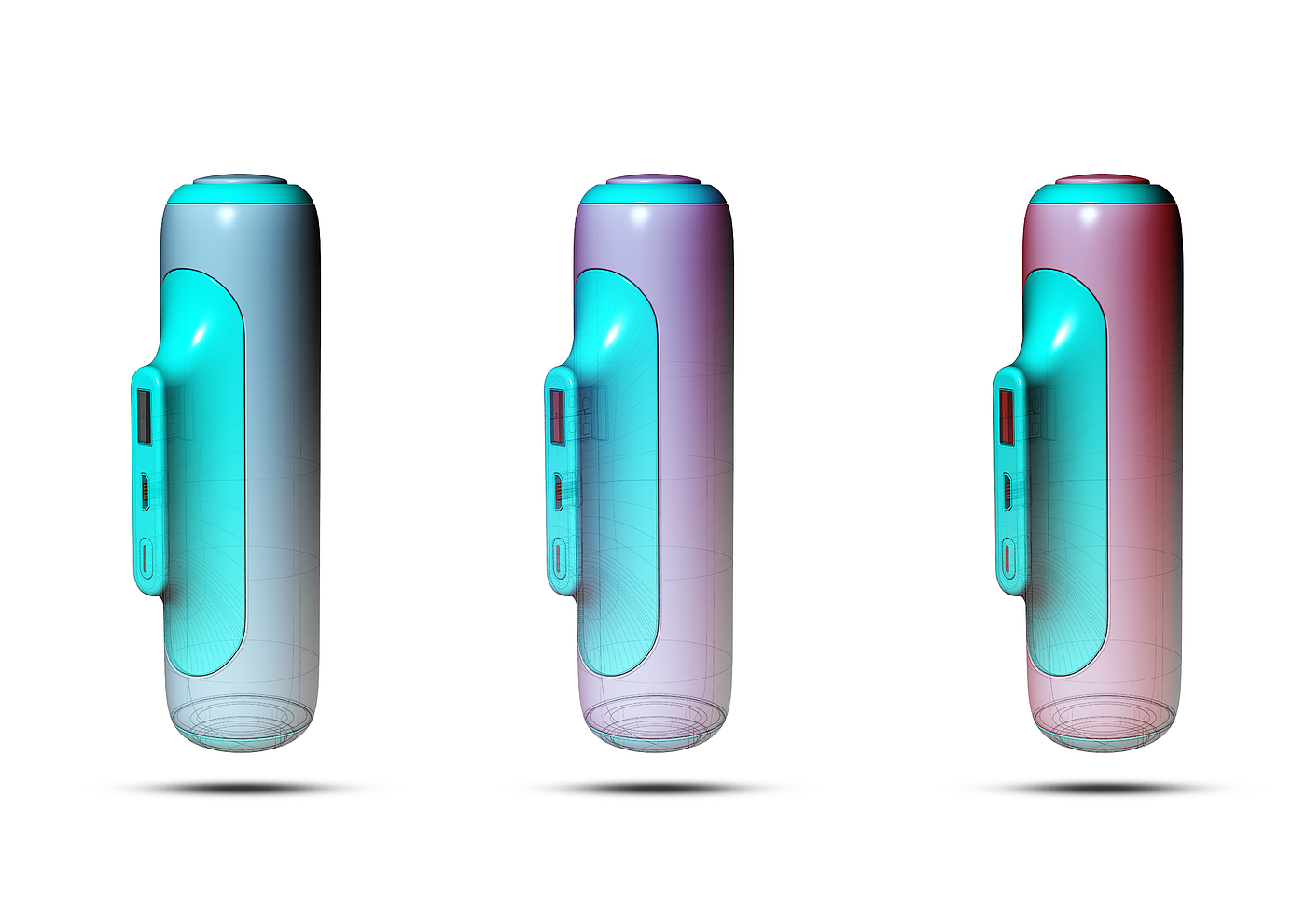 Portable power bank with flashlight，