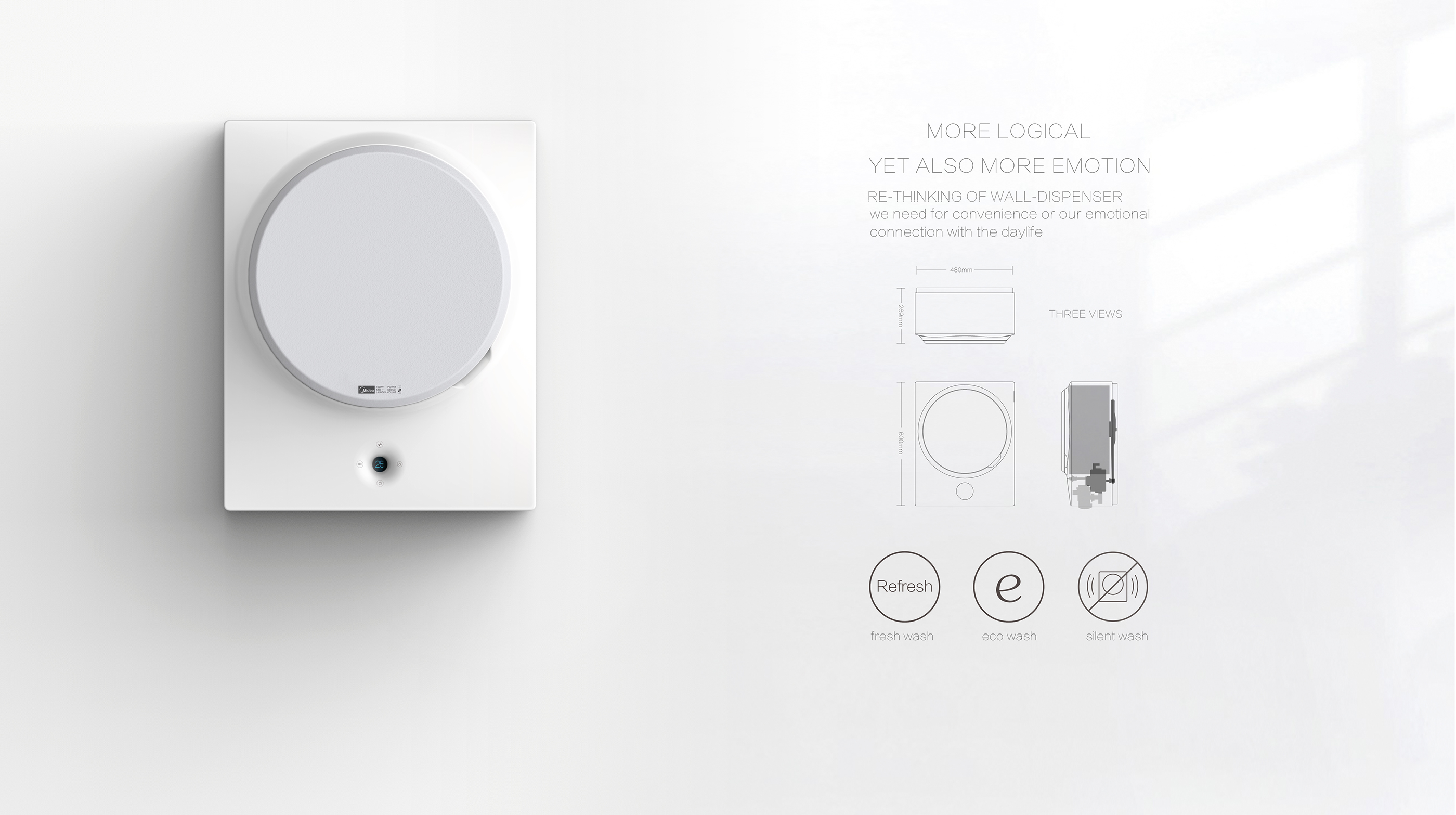 Beautiful，Washing machine，Wall mounted，