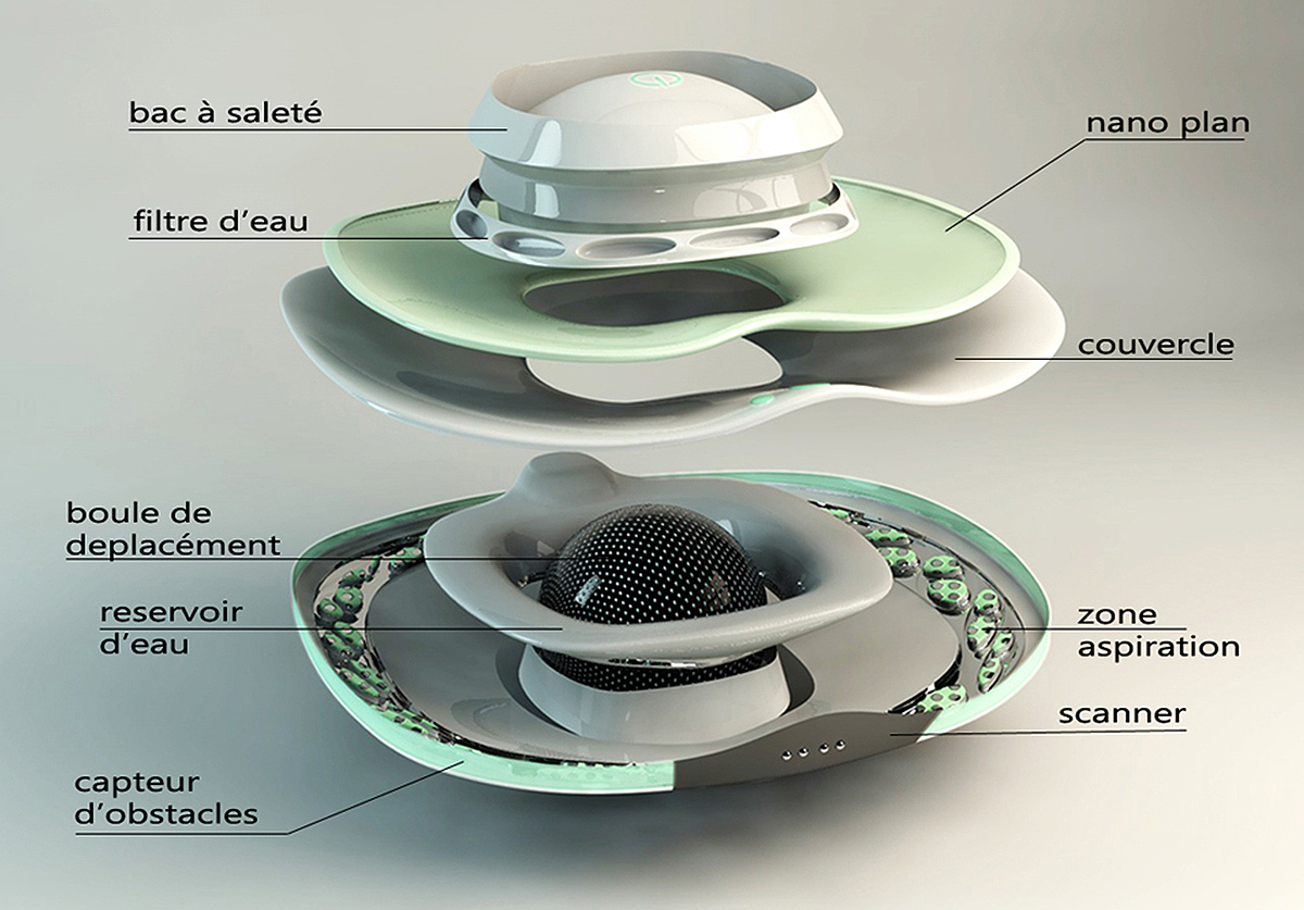 Household cleaning，Smart and cute，Nano surface，Lotus leaf shape，Automatic charging，