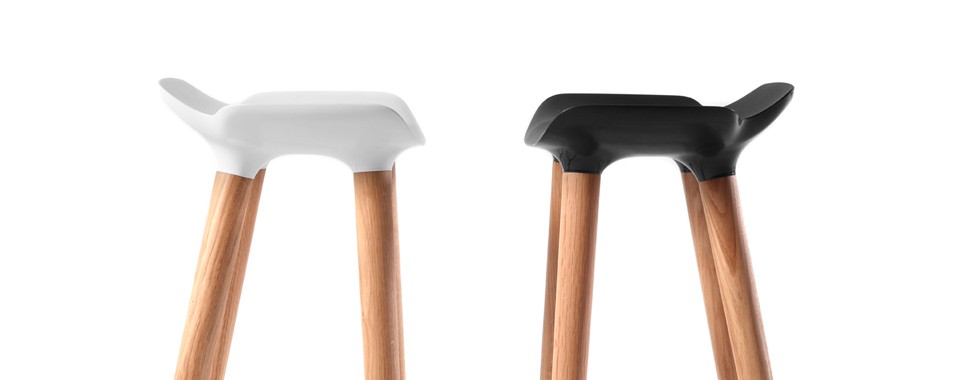 stool，polypropylene，Wooden leg，industrial design，product design，