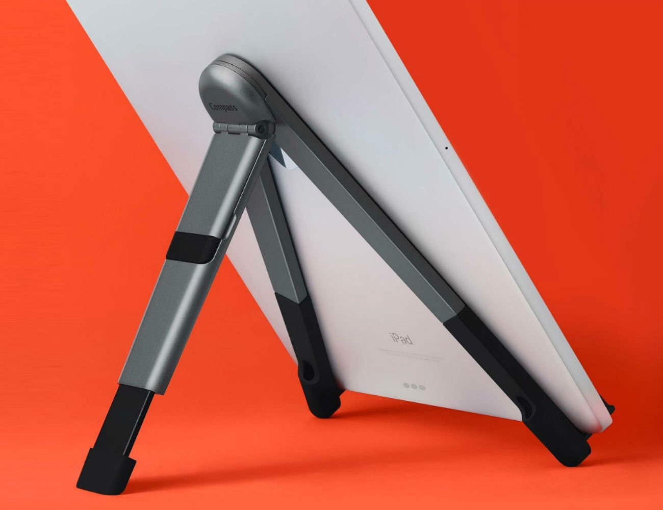 silver，Metal，Portable iPad holder，