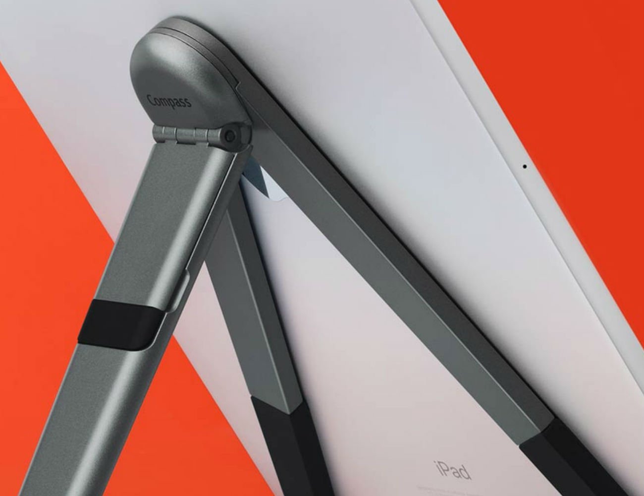 silver，Metal，Portable iPad holder，