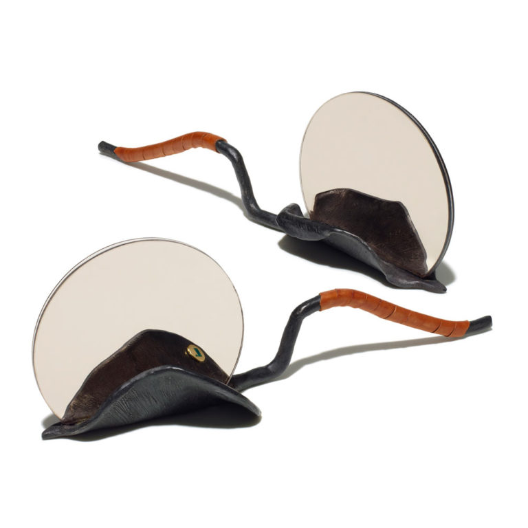 Metal，Creative handheld mirror，Warby Parker，