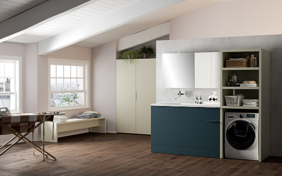 Interior design，laundry，Shower Room，Mobiltesino，