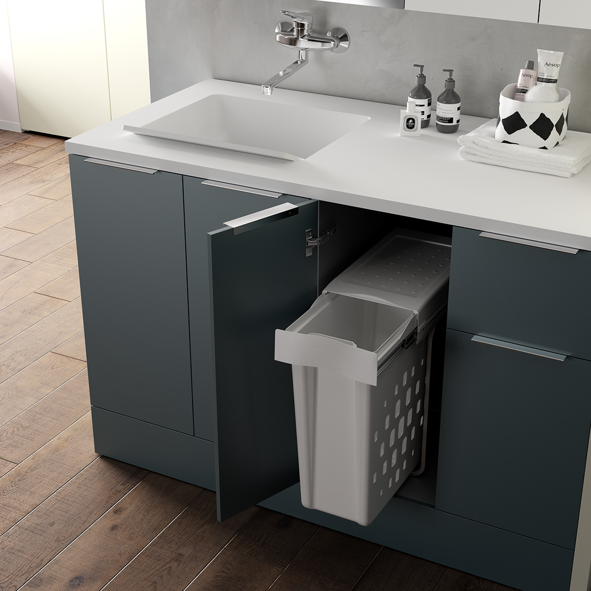 Interior design，laundry，Shower Room，Mobiltesino，