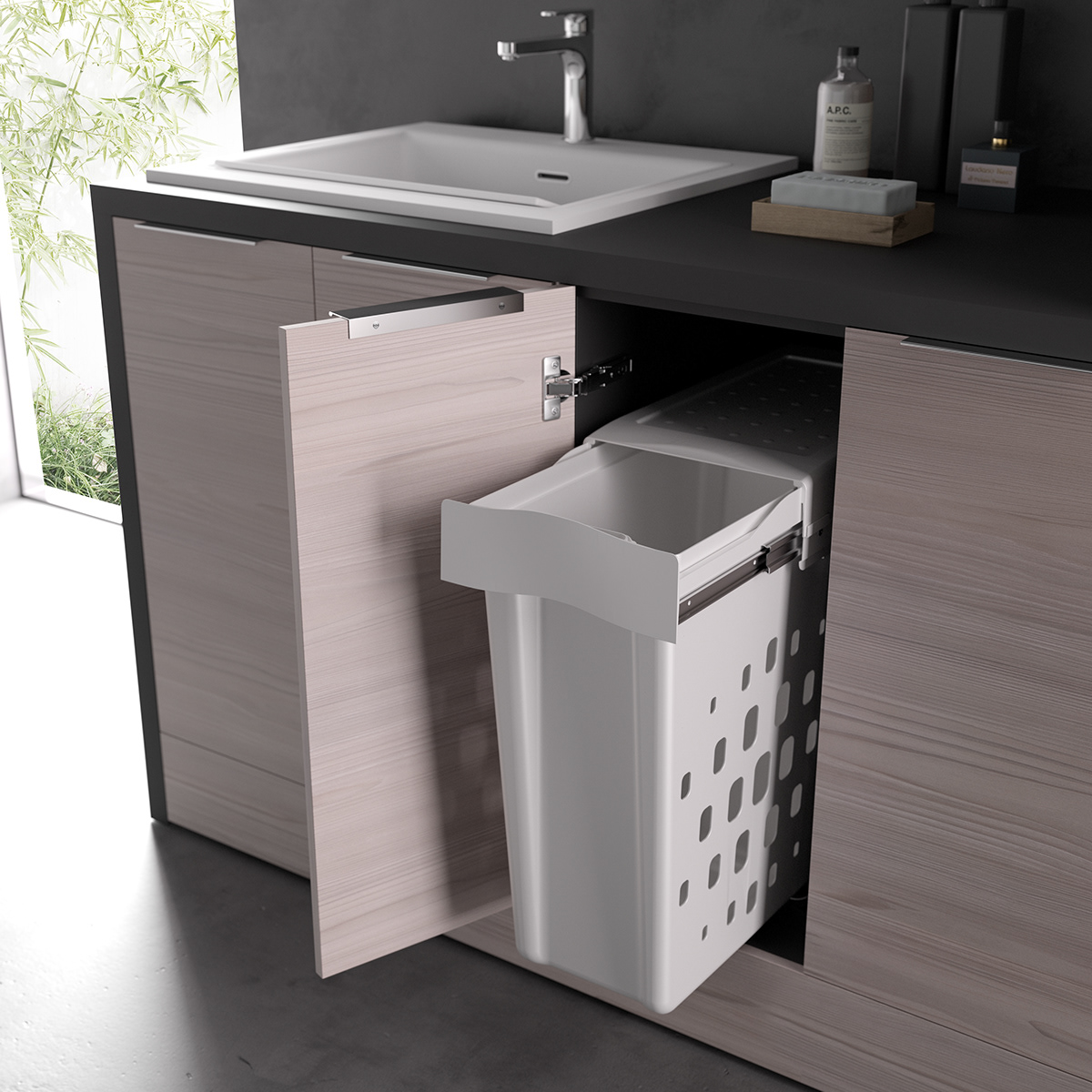 Interior design，laundry，Shower Room，Mobiltesino，