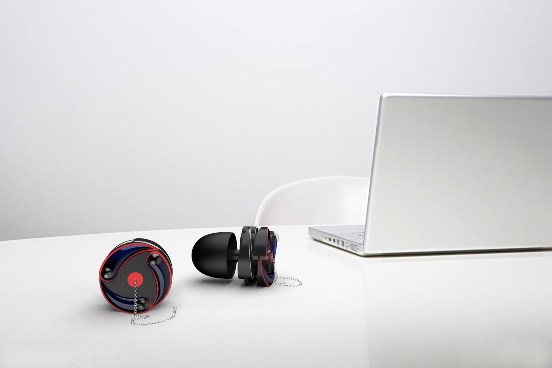 Combine earrings with headphones，Combine earrings with headphones，Combine earrings with headphones for easy carrying，