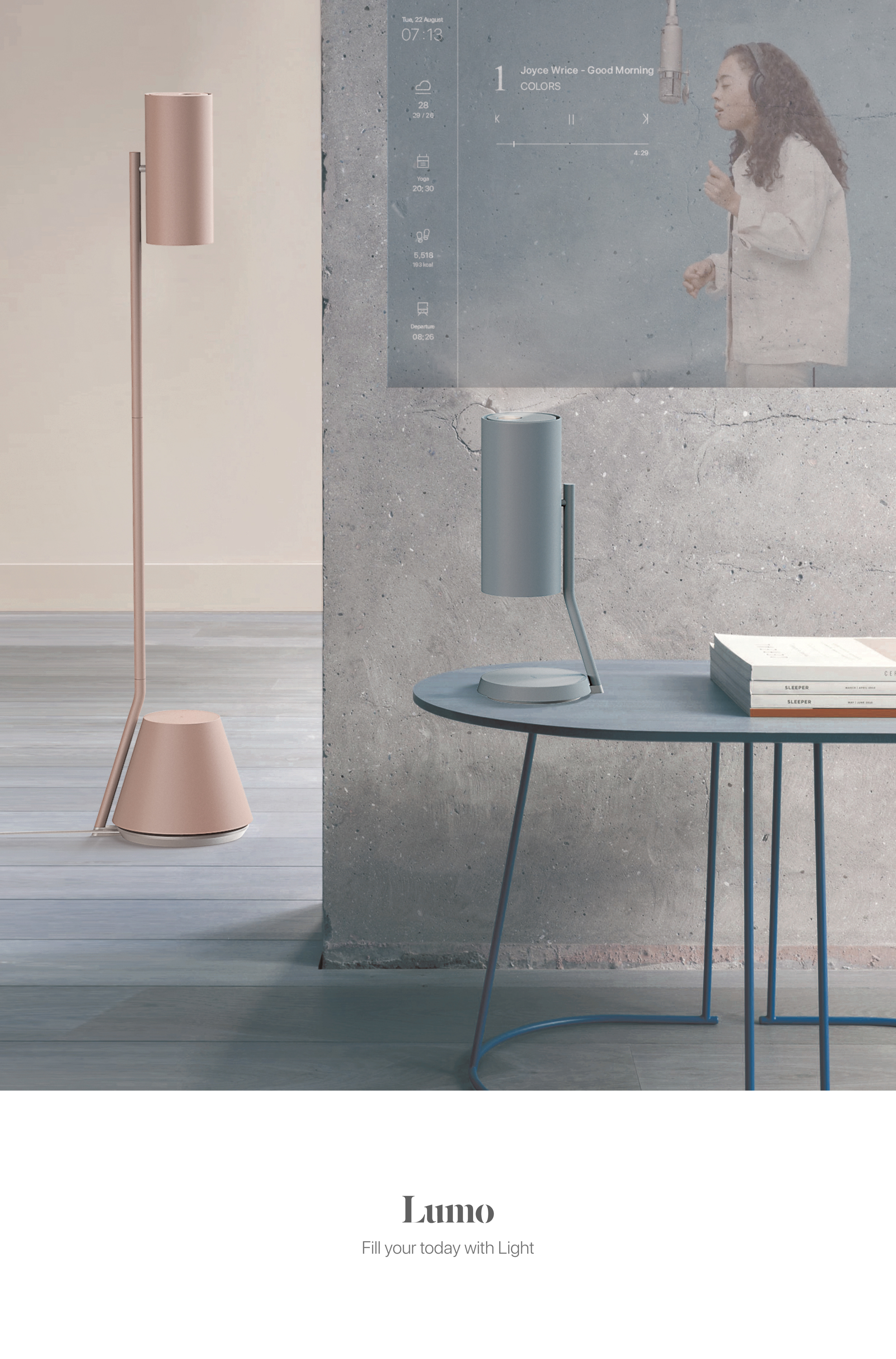 Desk lamp，intelligence，height，Projector，