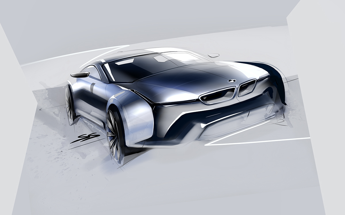 Automatic design，Hand drawn rendering，Visual design，Mission Runway，industrial design，