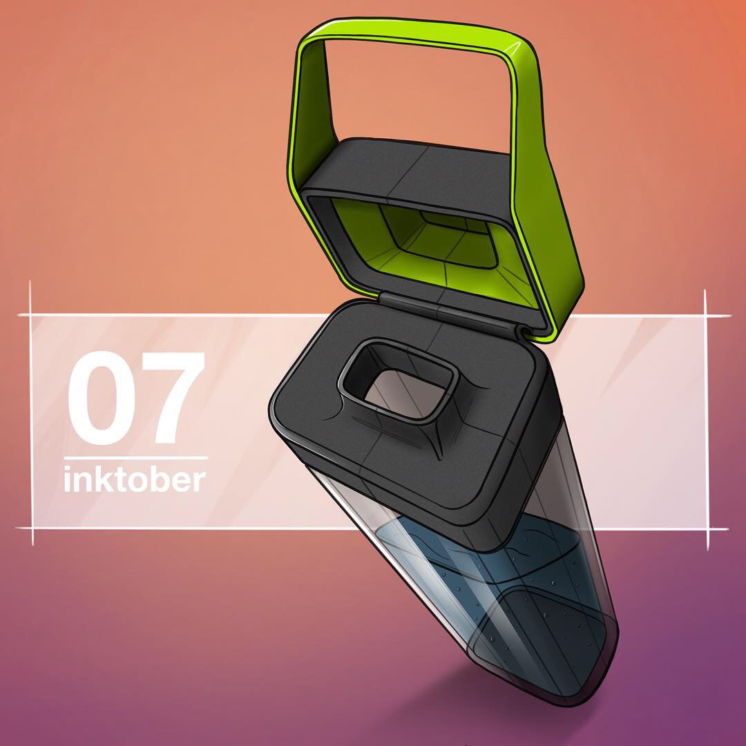 Hand drawn，31 day challenge，Inktober，illustration，industrial design，
