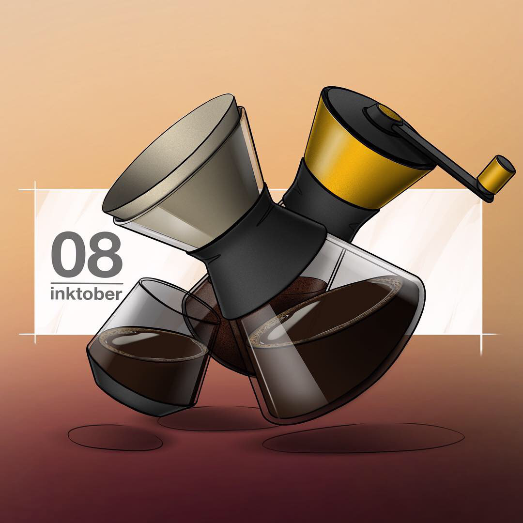 Hand drawn，31 day challenge，Inktober，illustration，industrial design，