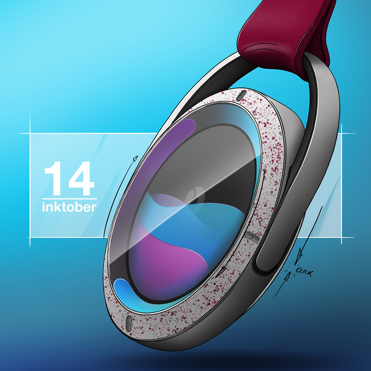 Hand drawn，31 day challenge，Inktober，illustration，industrial design，