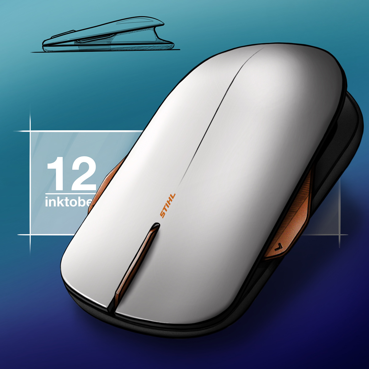 Hand drawn，31 day challenge，Inktober，illustration，industrial design，