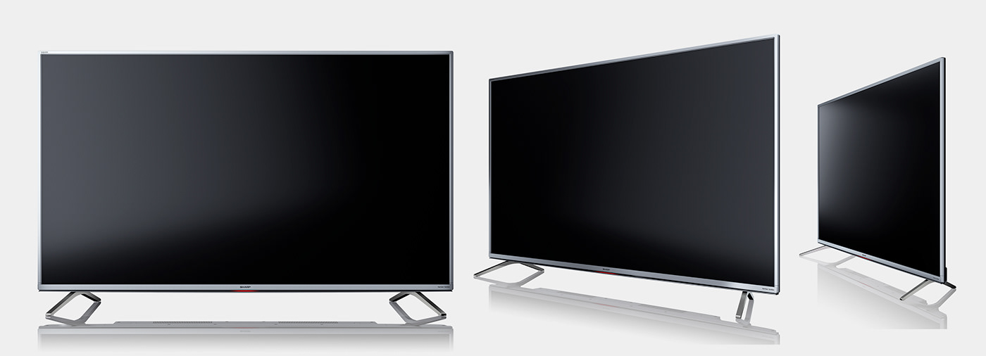 Television，industrial design，product design，SHARP，Sharp TV，CGI rendering，TVs Project，3ds Max，Rhinoceros modeling，