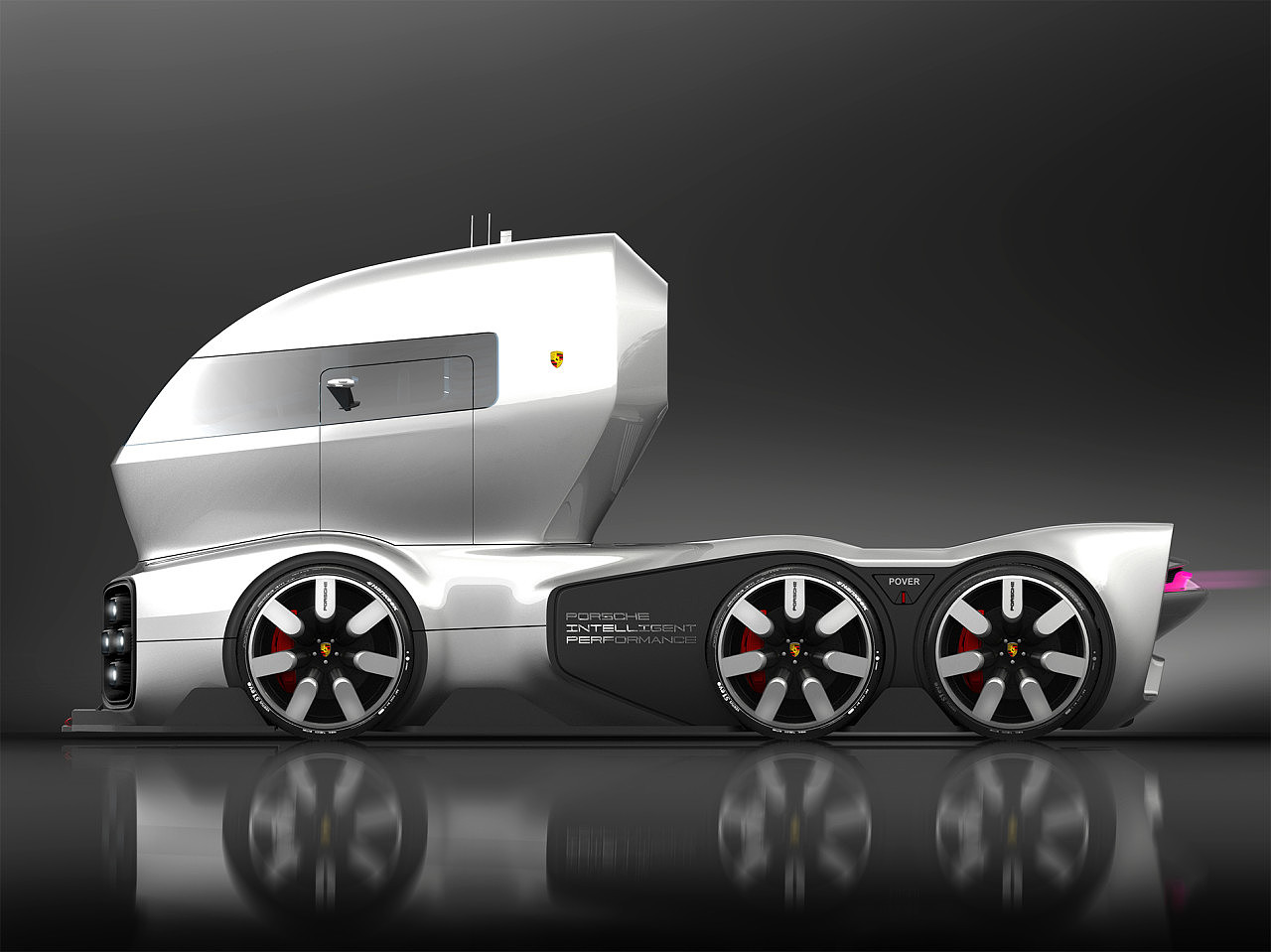 conceptual design，truck，Vision GT，Porsche，