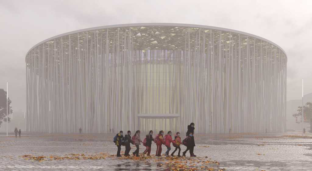 Architectural design，Wuxi，Bamboo，high-end，theatre，Bamboo，Bionics Design ，Bamboo forest，Abstraction，