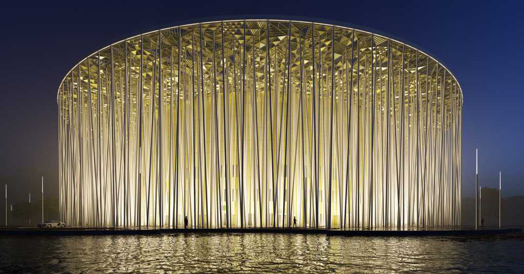 Architectural design，Wuxi，Bamboo，high-end，theatre，Bamboo，Bionics Design ，Bamboo forest，Abstraction，
