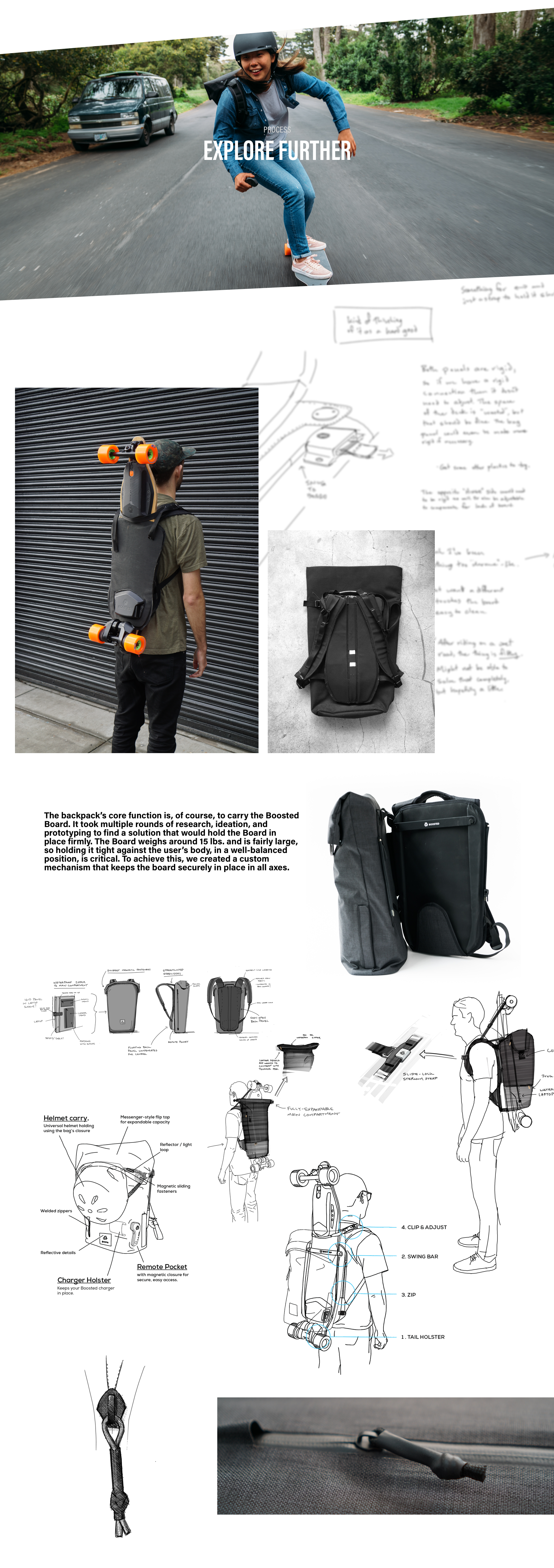 Brush the street，Backpack，package，Skate，Boosted，