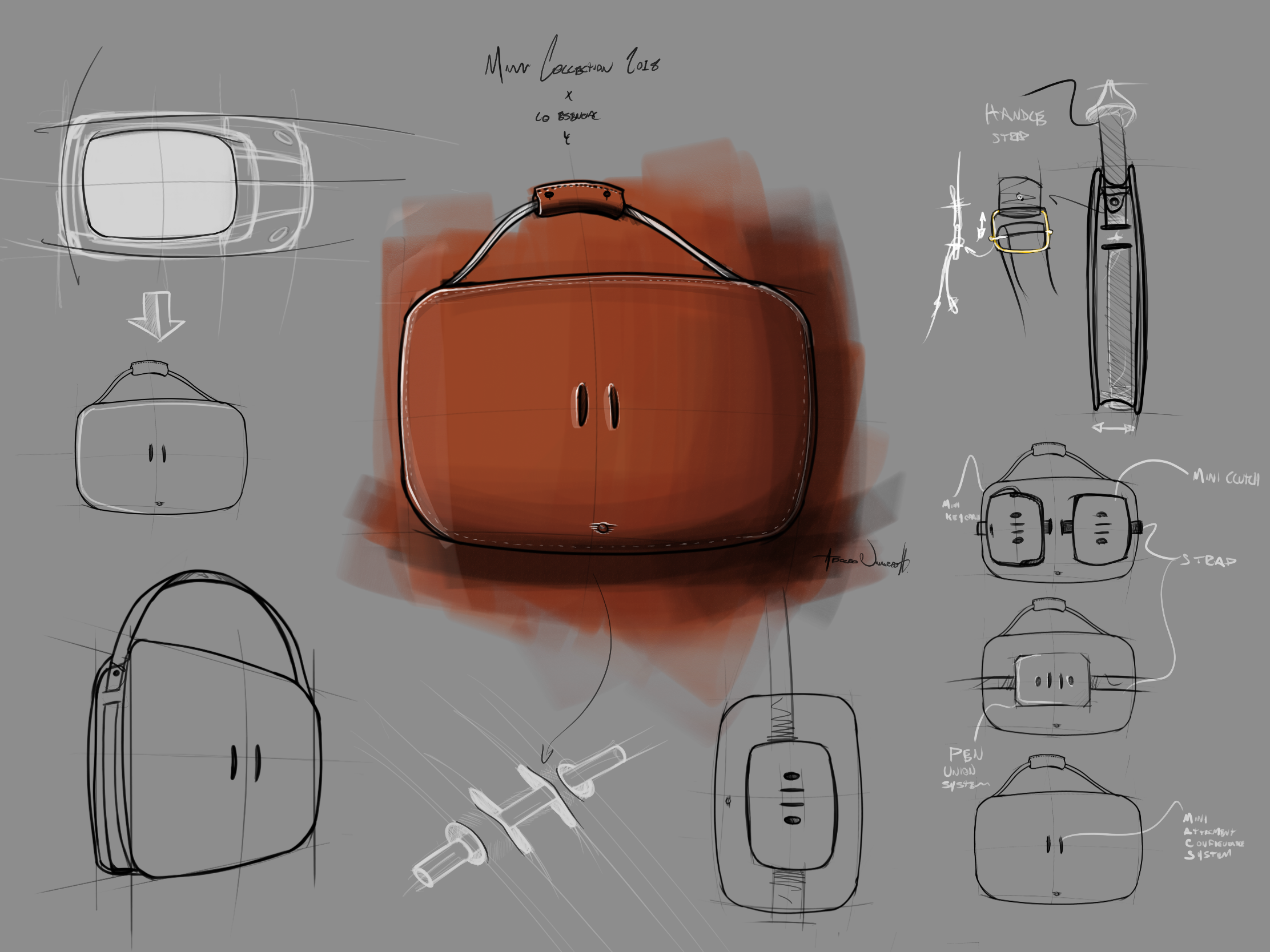 Mutuals，Briefcase design，mini，