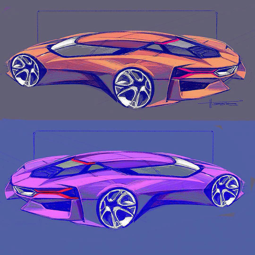 作品集，作品，汽车，设计，Car Design Pro，LamboChallenge，