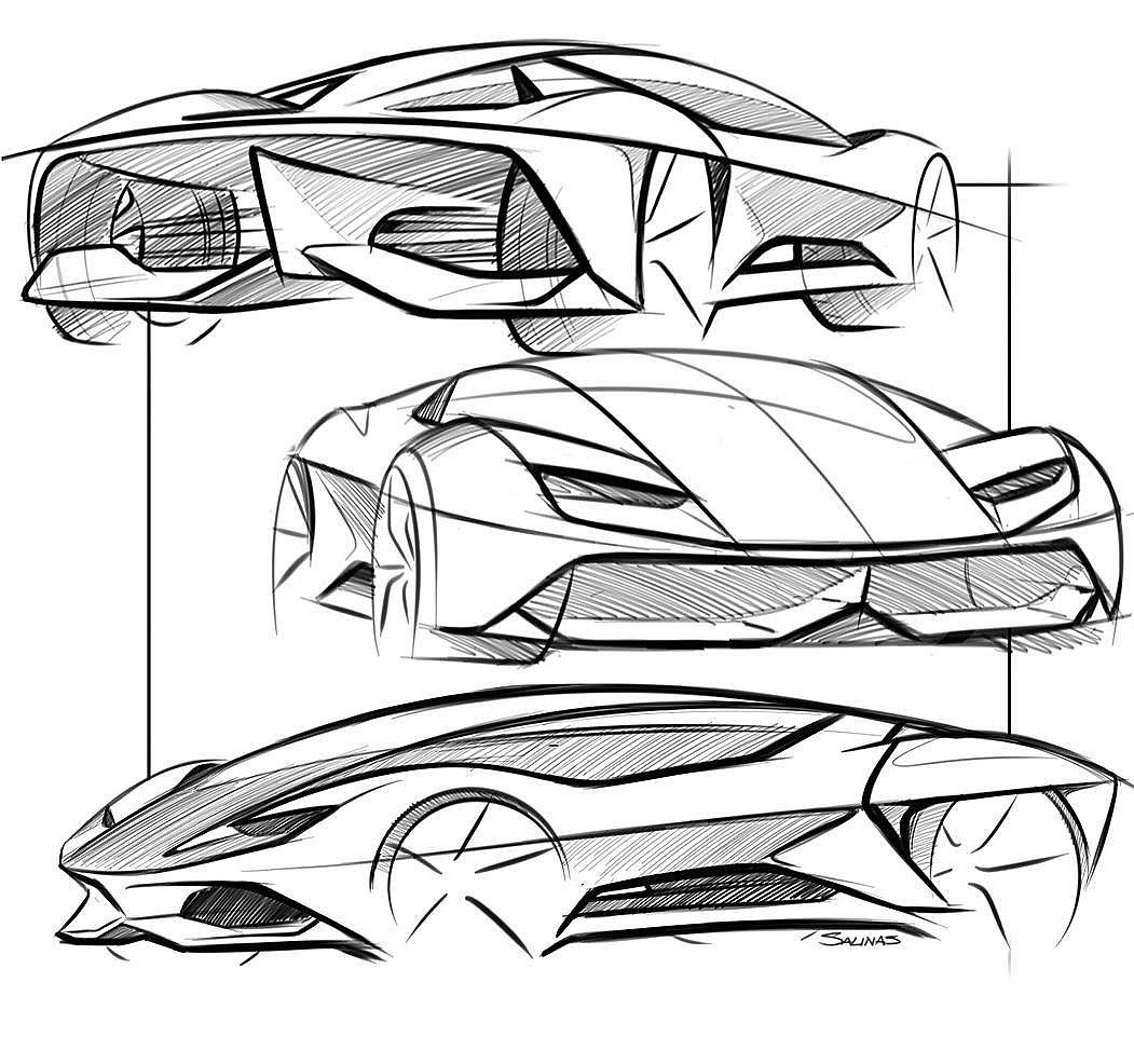 作品集，作品，汽车，设计，Car Design Pro，LamboChallenge，